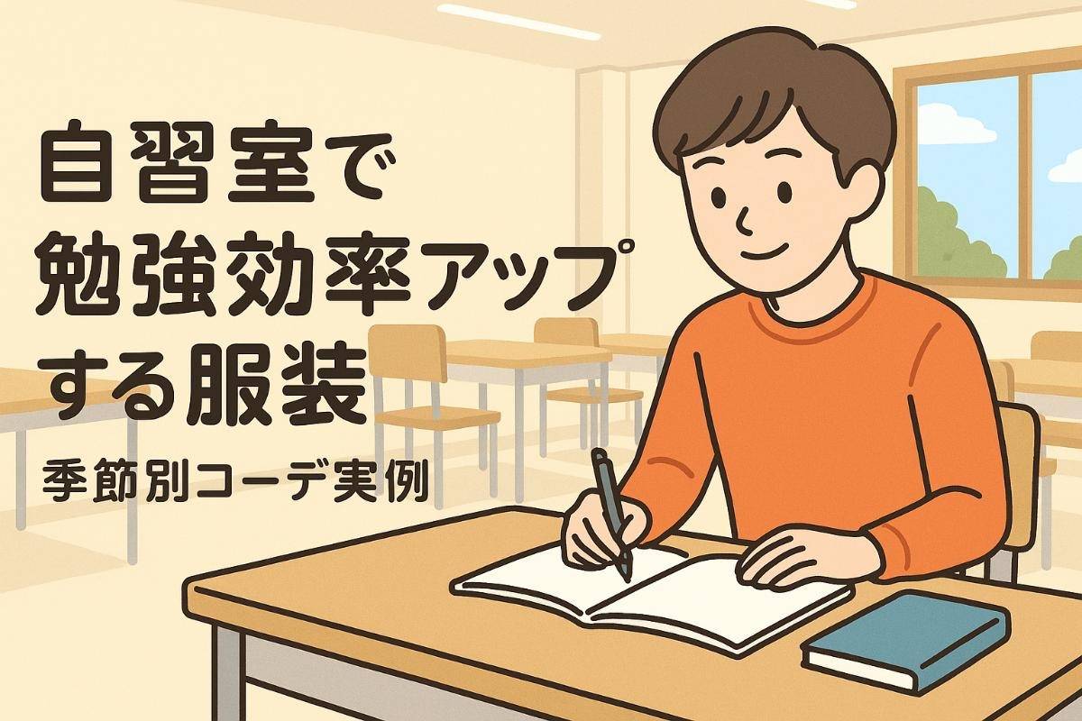 自習室で勉強効率アップする服装の選び方と季節別コーデ実例集