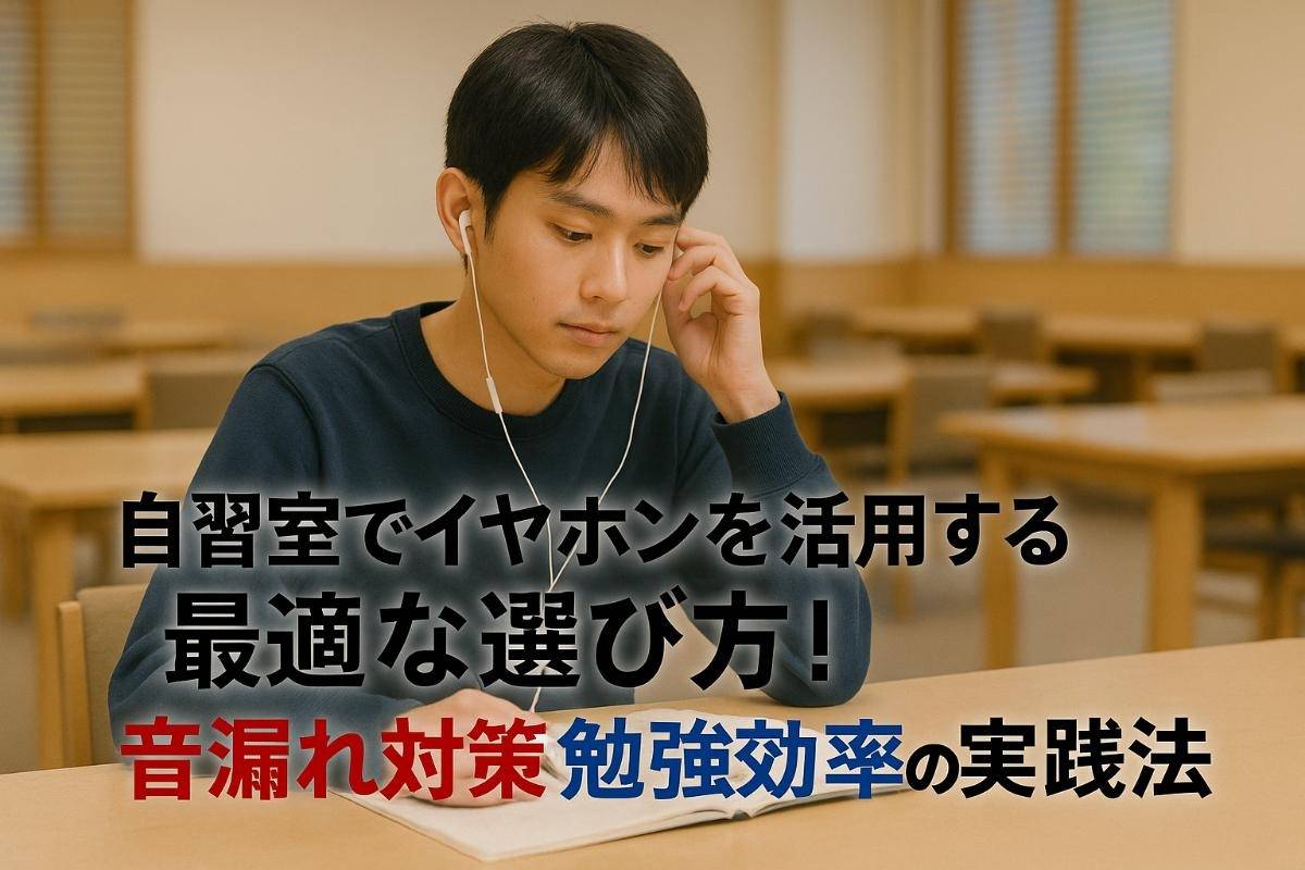 自習室でイヤホンを活用する最適な選び方と音漏れ対策・勉強効率アップの実践法