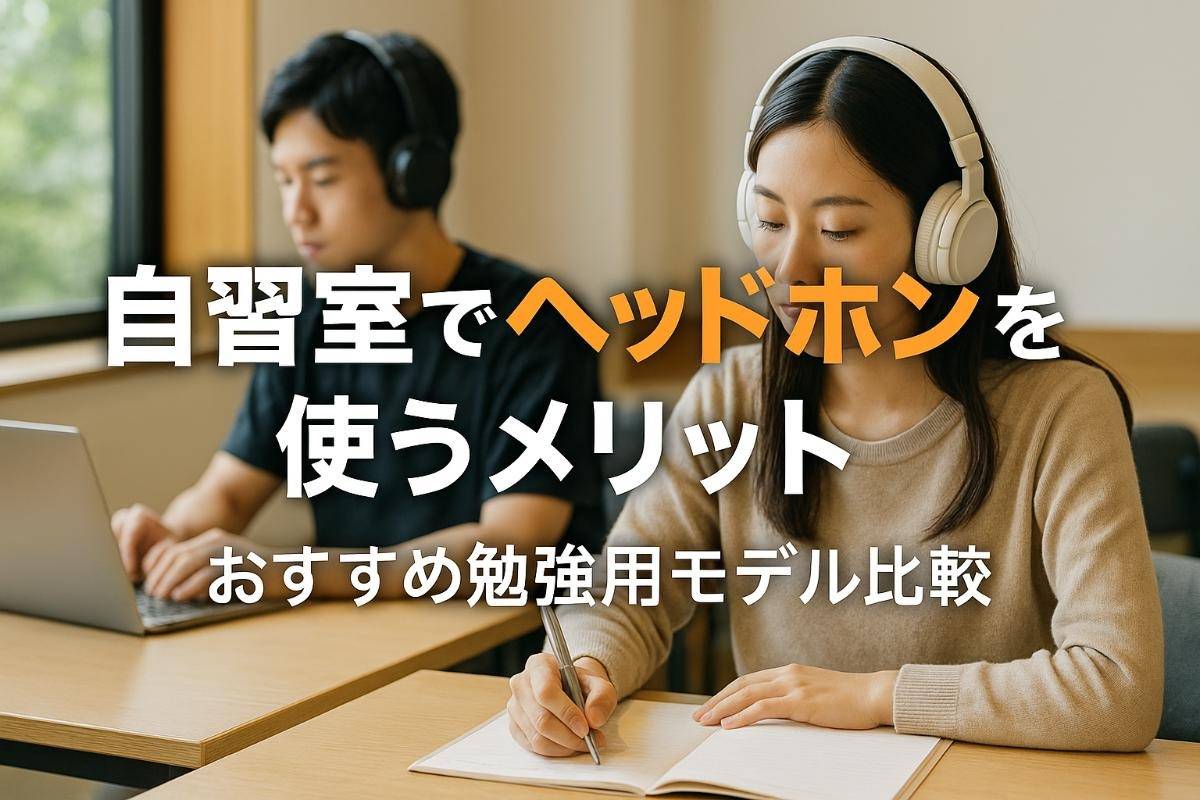 自習室でヘッドホンを使うメリットとおすすめ勉強用モデル比較