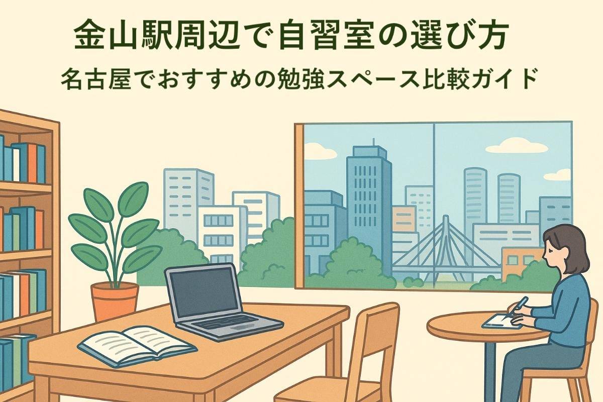 金山駅周辺で自習室の選び方と名古屋でおすすめの勉強スペース比較ガイド