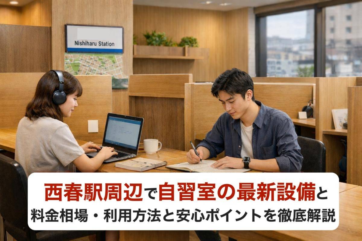 西春駅周辺で自習室の最新設備と料金相場・利用方法と安心ポイントを徹底解説